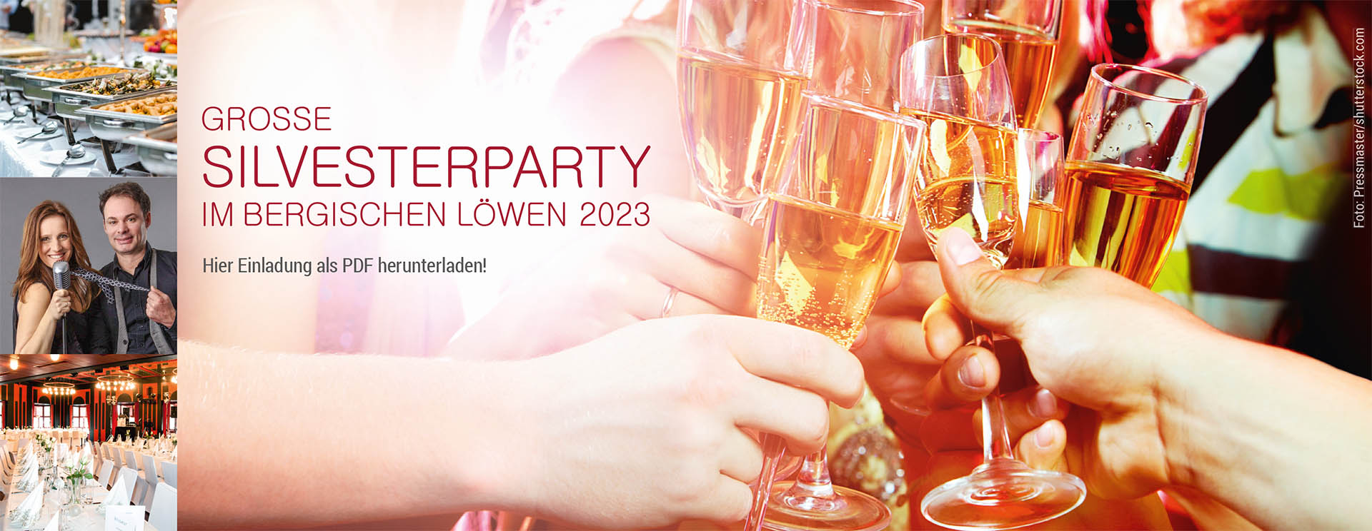 Silvesterparty mit Party 2023 im Bergischen Löwen